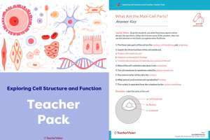 Teacher Pack - Exploring Cell Structure and Function Project-Based Learning Lesson