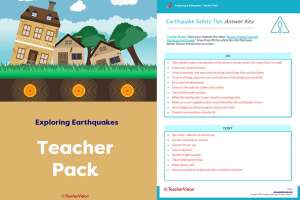 Teacher Pack - Exploring Earthquakes Project-Based Learning Lesson