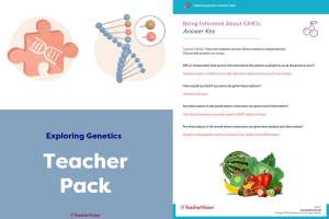 Teacher Pack - Exploring Genetics Project-Based Learning Lesson