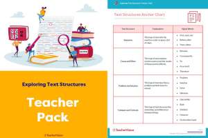 Teacher Pack - Exploring Text Structures Project-Based Learning Lesson