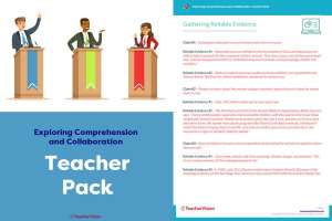 Teacher Pack - Exploring Comprehension and Collaboration Project-Based Learning Lesson