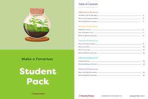 Make a Terrarium: The Water Cycle - Project-Based Learning Unit - Student Pack