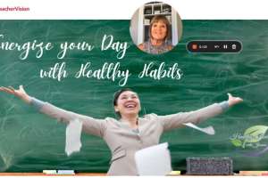 TeacherVision self-care webinar on healthy habits