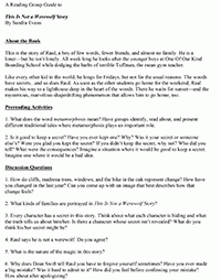 This Is Not a Werewolf Story Reading Group Guide