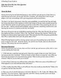 Effie Starr Zook Has One More Question Reading Group Guide