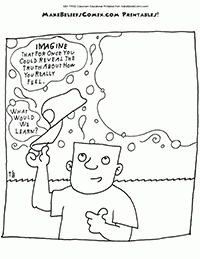 Reveal How you Really Feel printable from MakeBeliefsComix.com