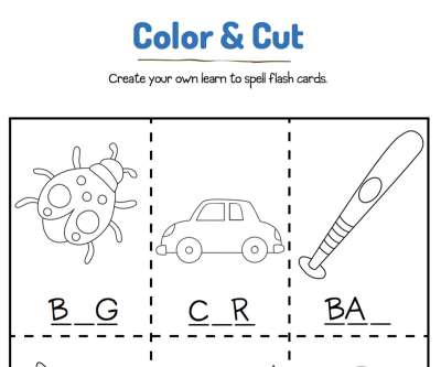 learn to spell flash cards 4
