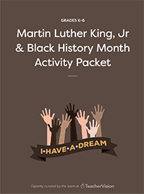 black history month and mlk day worksheets