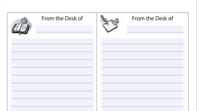 From the Desk Of...Stationery