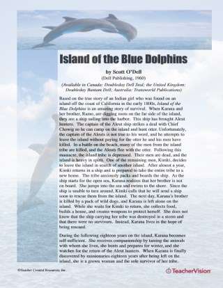 Extension Activities for Island of the Blue Dolphins