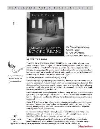 The Miraculous Journey of Edward Tulane Teaching Guide