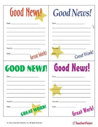 Good News Notes Behavior Management Tool