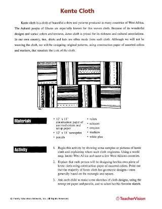 Kente Cloth Weaving Game – Black History Month Art Projects