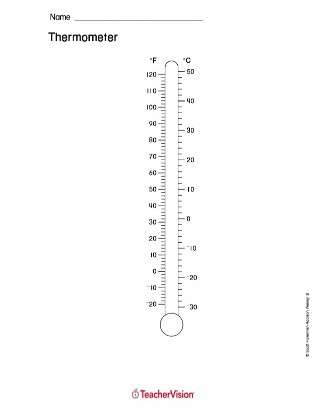 Printable Thermometer for Measurement of Temperature