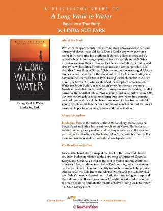 A Long Walk to Water YA Novel Discussion Guide
