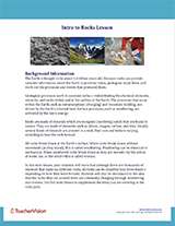 Intro to Rocks Background Information Cover Image