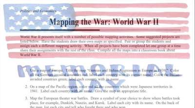 Mapping World War II Activities and Projects