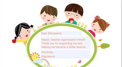 Teacher Appreciation Greeting Card: Thanks for Your Support