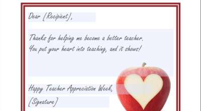 Teacher Appreciation Greeting Card: Teaching From the Heart