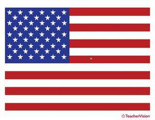 American Flag Printable Color Printable