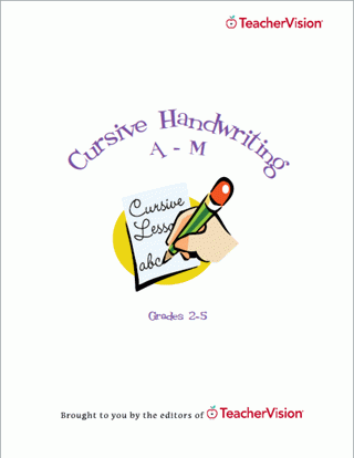 Cursive Handwriting Printable Book: A-M (2-5)