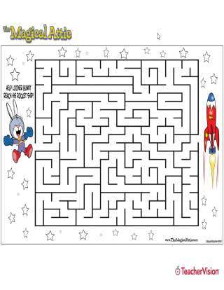 Magical Attic Looner Bunny Rocketship Maze