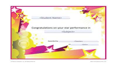 star Performance Award