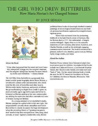 The Girl Who Drew Butterflies by Joyce Sidman