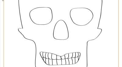 Dios de los Muertos Printable Skull 