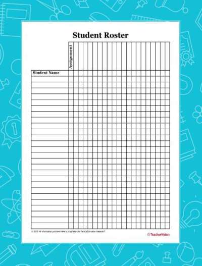 Customizable Assignment Record and Student Roster