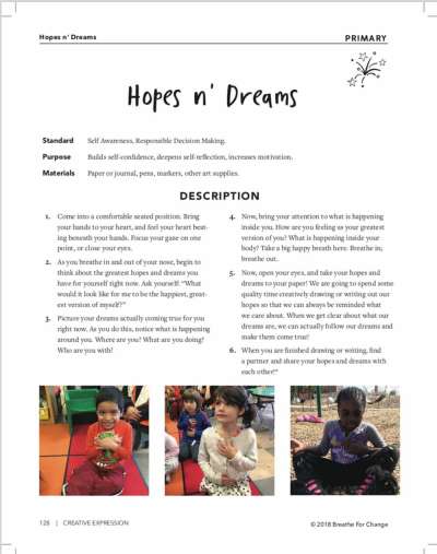 An activity to support student self-awareness and motivation 