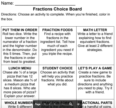 Recipe For Reading Sequence Chart