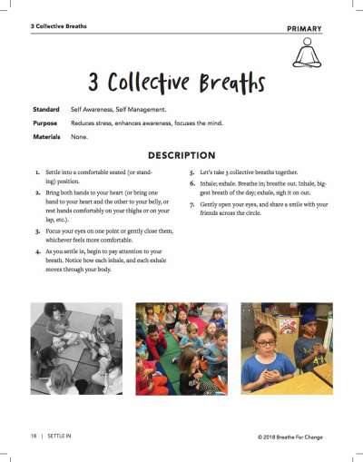 A breathing exercise to focus students 