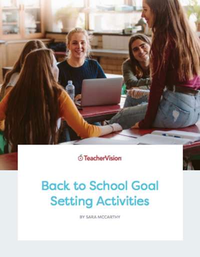 A themed packet of back to school goal setting activities