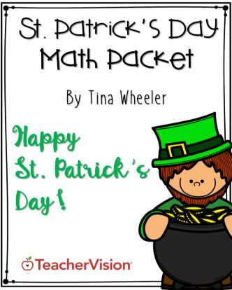 themed packet of elementary math activities for st. patrick's day