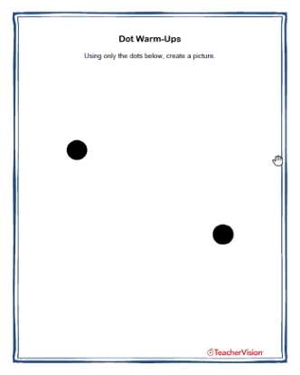 Dot Warm-Ups Drawing Activity 