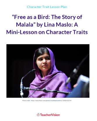 Malala Yousafzai Character Traits Language Arts Mini-Lesson
