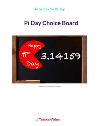 Pi Day Activities Choice Board