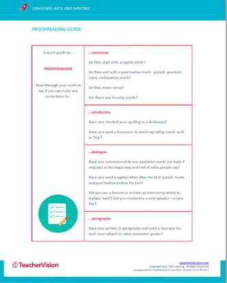 Proofreading Checklist and Guide for Students