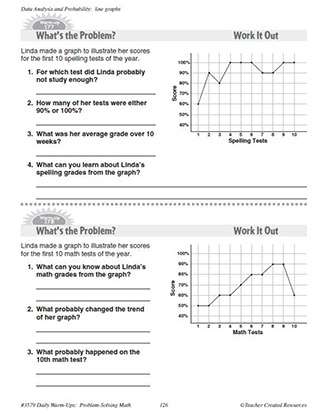 Data Analysis and Probability Daily Math Warm-Ups and Answe Key Grade 4-6