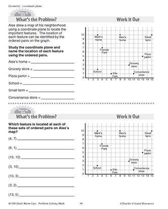 Geometry Daily Math Warm-Ups and Answer Key Grade 5-7