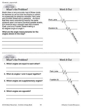 Geometry Daily Math Warm-Ups and Answer Key Grade 5-8