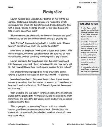 Measurement and Data Math Worksheet and Answer Key Grade 4-6