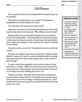 Statistics and Probability Math Worksheet and Answer Key Grade 5-7