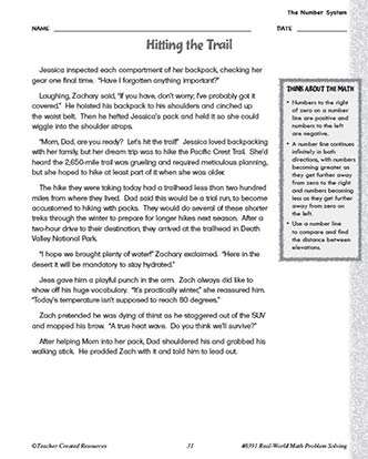 The Number System Math Worksheet and Answer Key Grade 5-8