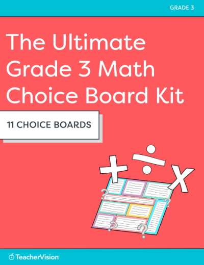 The Ultimate Grade 3 Math Choice Board Kit