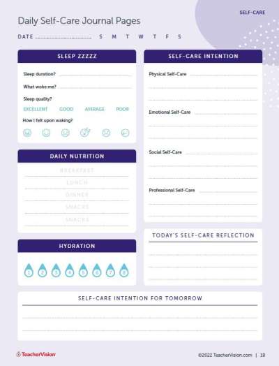 Daily Self-Care Journal