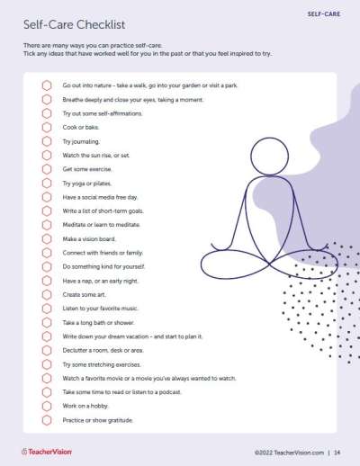 Self-Care Ideas List