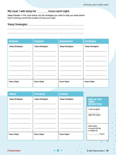 Sleep Log Template