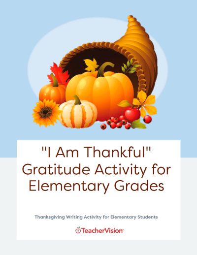 Thanksgiving Gratitude Activity for Elementary